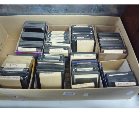 APPROXIMATELY 200 MAGIC LANTERN SLIDES, of Britain, Japan, Egypt, India, Occupational, Genre, Railway, Boy Scouts etc