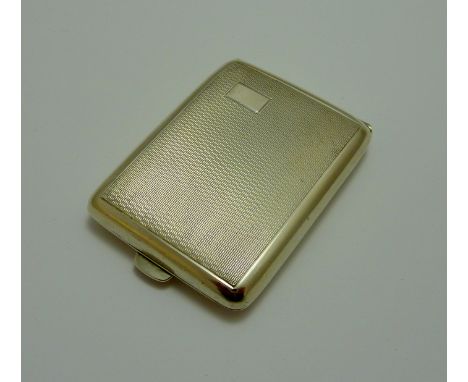 AN EDWARD VIII SILVER MATCHBOX HOLDER, Davies Brothers, engine turned decoration, Birmingham 1937, approximately 43gms