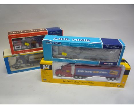 TWO BOXED CORGI CLASSICS MODERN TRUCK MODELS, with boxed Tematoys and Norscott models (4)
