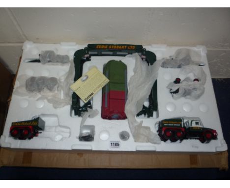 A BOXED CORGI CLASSICS EDDIE STOBART HEAVY HAULAGE SET, No.CC12305, Limited Edition, 2417/2600, one Scammell contractor balla