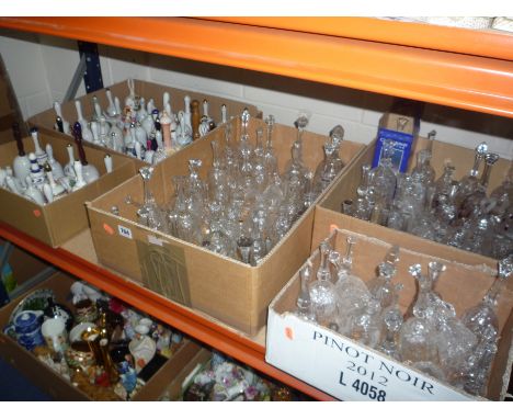 FIVE BOXES OF GLASS/CERAMIC BELLS