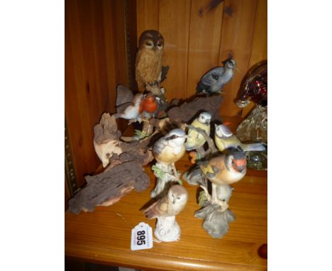 VARIOUS BIRD ORNAMENTS, etc, Goebel, Country Artists (s.d.) (9)