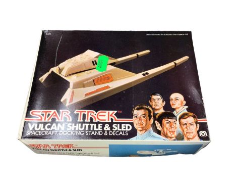 Mega Corps Star Trek Vulcan Shuttle &amp; Sled No.91231 &amp; Klingon Cruiser No.91230, plus Playmates Captain Kirk &amp; Mr 