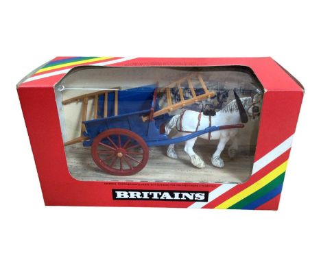 Britains Farm Tractor &amp; Mini Trailer No.9431, Farm Tractor &amp; Push Off Buck Rake No.9432, Spreader No.9568, Tumbrell C