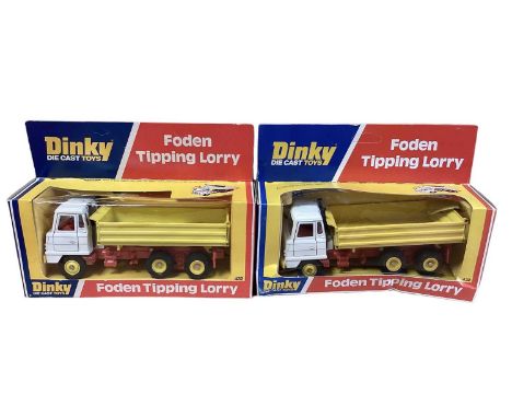 Dinky die cast Ford D800 Tipper Truck in blister pack and bas No.438, Mercedes Benz Truck No.940 (x2), Foden Tipping Lorry No