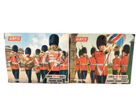 Airfix HO OO scale Military Series Guards Colour Party (x10) &amp; Guards Band (x4), all boxed (14)