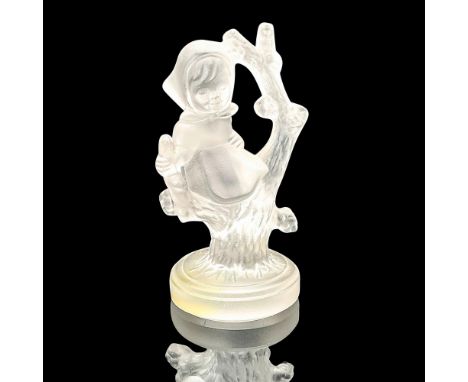 Crystal version of Apple Tree Girl Hum 141. Goebel backstamp. Issued: 1990Dimensions: 2.5"L x 2.25"W x 3.5"HManufacturer: Goe