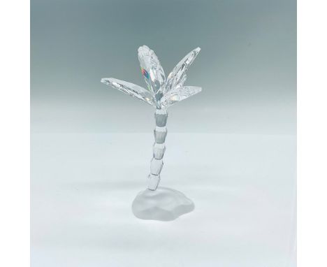 Part of the In The Secret Garden collection. A clear crystal palm tree on a frosted crystal base. Swarovski marked. This item