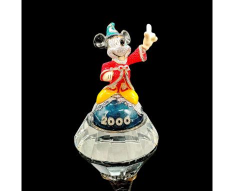 Limited edition Swarovski encrusted enameled figurine modeled as the Sorcerer's Apprentice from the classic Disney film Fanta