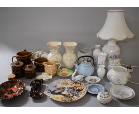 A Collection of Ceramics to Include Hornsea Heirloom, Wedgwood Interiors Vases, Aynsley Sweetheart, Aynsley Wild Tudor, Wedgw