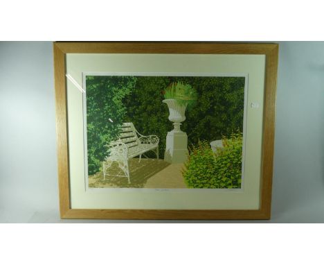 A Framed Print, 'Peers Garden', 54 x 38cms 