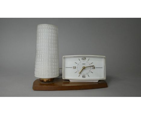 A Metamec Alarm Clock and Lamp 