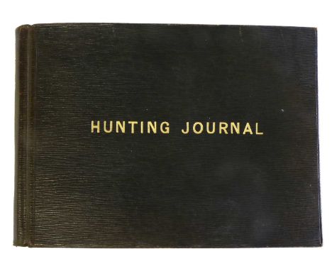 Hunting Journal.A good quality hunting diary (Webster’s Hunting Journal No. 3). Manuscript entries from December 1929 to Febr