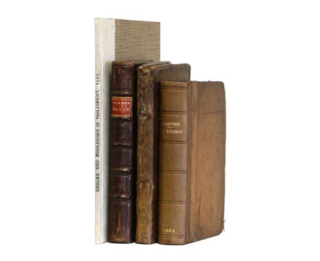 Cocker (Edward). The Young Clerks Tutor Enlarged ….. Thomas Bassett and Robert Pawlet, 1670, sixth edition, [xiv], 208 pages,
