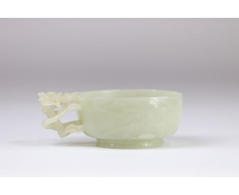 White jade water pot with vegetable decoration, Qing dynasty China - Sizes: H=40mm L=105mm - Weight (K): 0,14kg - Condition: 