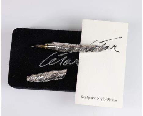 Cesar Baldaccini Fountain pen 1995 Signed "Cesar" col: Vuitton Daniele - Sizes: L=150mm - Weight (K): 0,365kg - Condition: at
