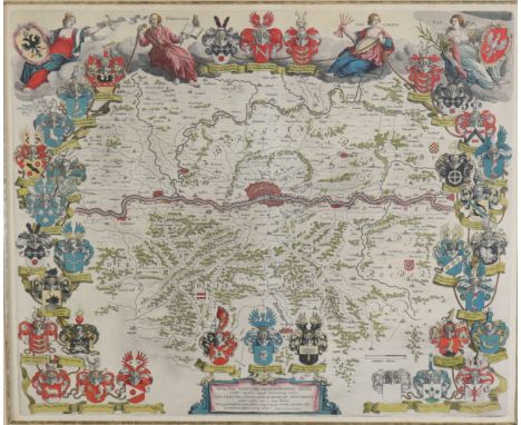 Willem Janszoon BLAEU (1571-1638) "map" - Sizes: Cadre H=690mm L=800mm Carte H=470mm L=570mm - Weight (K): 3,8kg - Condition: