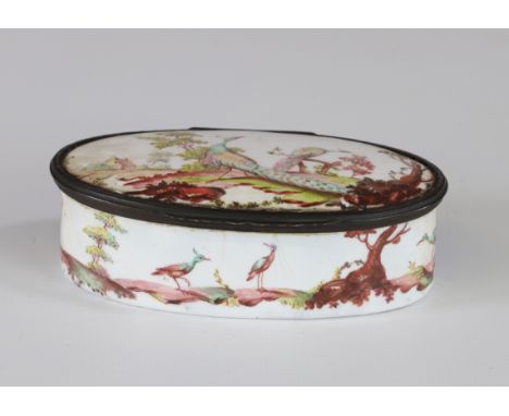 enamel and silver box decorated with peacocks - Sizes: H=45mm L=120mm l=70mm - Weight (K): 0,168kg - Condition: at first glan