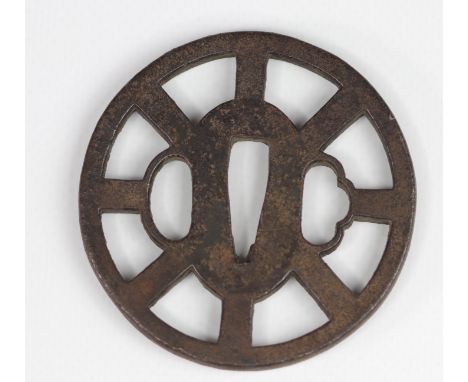 JAPAN EDO Period (1603 - 1868) Tsuba Provenance: Gaston-Louis Vuitton Collection. This piece is referenced in the book â€œThe