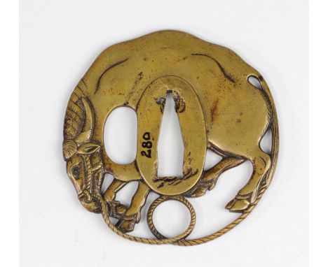 JAPAN EDO Period (1603 - 1868) Tsuba Provenance: Gaston-Louis Vuitton Collection. This piece is referenced in the book â€œThe