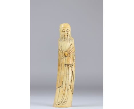 China 18th carved character - Sizes: H=230mm L=50mm - Weight (K): 0,32kg - Condition: at first glance - good condition - no r