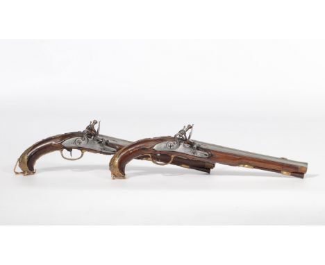 PAIR OF DUELING GUNS Liege, first quarter of the 18th century, signed on the barrels â€™A. NIQUET LE JEUNE a LIEGE 'for Arnol