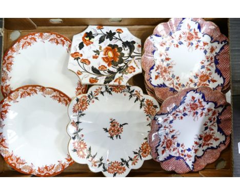 Wileman &amp; Co ( foley) dinner plates to include patterns 9119, 4346, 6376, 6031 together with square side plate pattern 35