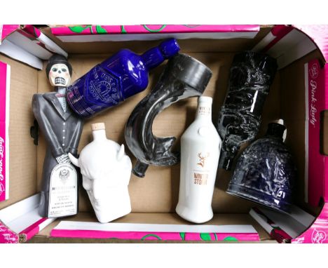 Wade Whisky &amp; Spirt Decanters including Bendecido Tequila, Winter Storm, Desert Dawn etc  .These items were removed from 