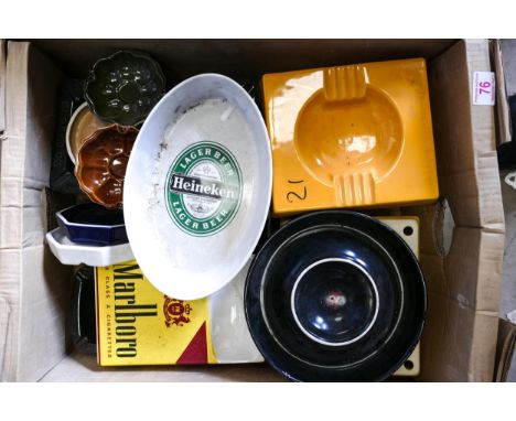 A collection of Wade Advertising Pub Ashtrays  .These items were removed from the archives of the Wade factory and are possib