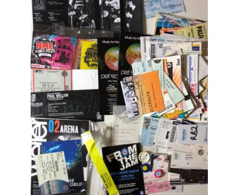 PAUL WELLER TICKET ARCHIVE. Approx 150 tickets/ticket stubs for Paul Weller concerts mostly circa 90s/00s.