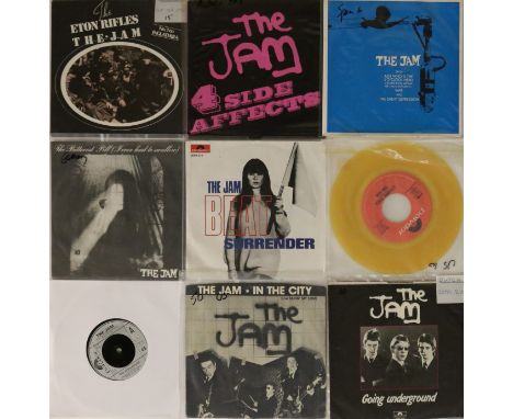 THE JAM / OVERSEAS RELEASES - 7". Tasty bundle of 14 x 7". Titles include In The city (US, PD 1442), The Eton Rifles (x3: Ita