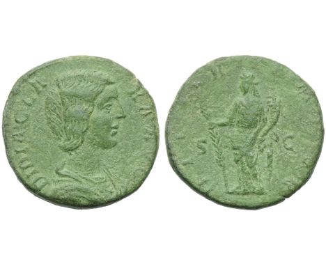 Didia Clara (Didius Julianus, 193), Sestertius, Rome, AD 193; AE (g 16,72; mm 28; h 6); DIDIA CLA - RA AVG, bust draped r., h