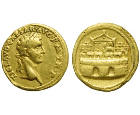 Claudius (41-54), Aureus, Rome, AD 41-42; AV (g 7,69; mm 18; h 9); TI CLAVD CAESAR AVG P M TR P, laureate head r., Rv. IMPER 