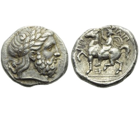 Kings of Macedonia, Philip II (359-336, and posthumous issues), Tetradrachm, Amphipolis, c. 355-348 BC; AR (g 14,47; mm 25; h