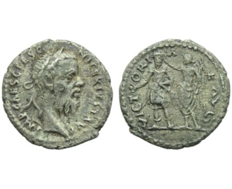 Pescennius Niger (193-194), Denarius, Antioch, AD 193-194; AR (g 2,63; mm 18; h 12); IMP CAES C PESC - NIGER IVST AVG, laurea
