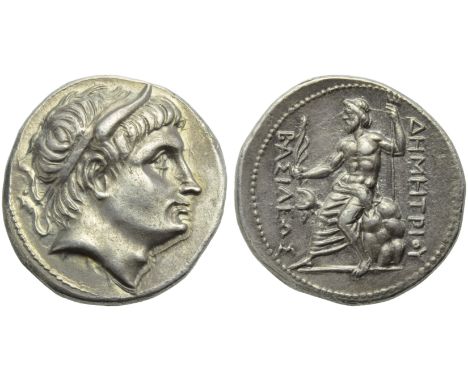 Kings of Macedonia, Demetrios I (306-283), Tetradrachm, Uncertain mint, c. 291-290 BC; AR (g 16,75; mm 28; h 1); Diademed and