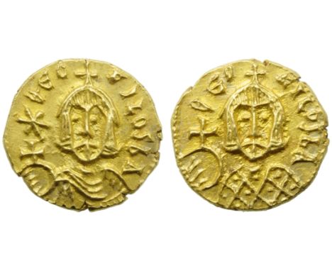 Theophilus (829-842), Tremissis, Syracuse, AD 829-830; AV (g 1,30; mm 11; h 6); *?EO - FILOS bA, crowned bust facing, wearing