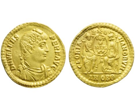 Valens (364-378), Solidus, Antioch, AD 364-367; AV (g 4,46; mm 21; h 6); D N VALENS - PER F AVG, diademed, draped and cuirass