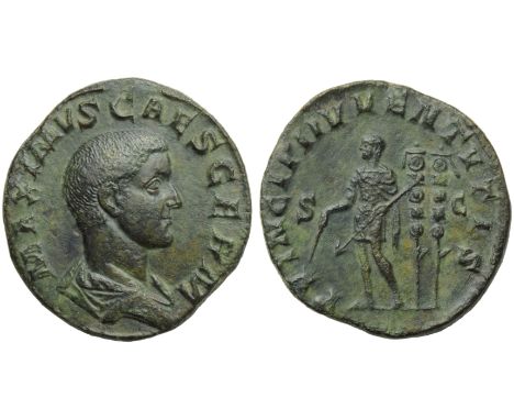 Maximus Caesar (Maximinus I, 235-238), Sestertius, Rome, early AD 236 - March / April AD 238; AE (g 18,73; mm 30; h 1); MAXIM