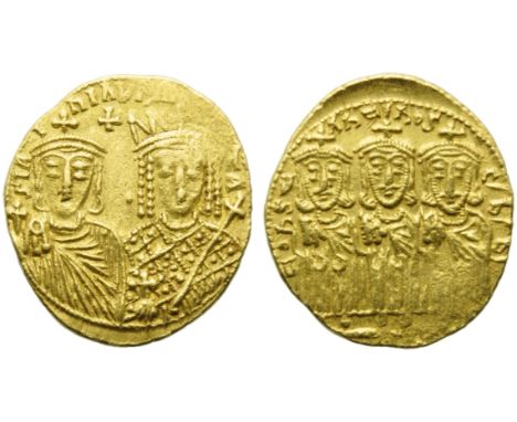 Constantine VI and Irene (780-797), Solidus, Constantinople, AD 790-792; AV (g 4,45; mm 21; h 6); S IR - I - nI AV? - [MI] - 