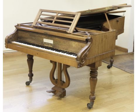 John Broadwood & Sons (c1830) No 12080A 7ft grand piano with a compass of 6½ octaves in a mahogany George IV style case on tu