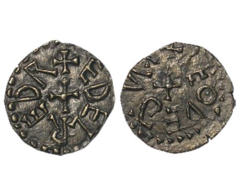 Anglo-Saxon Kings of Northumbria, syca, Aethelred II, first reign 841-844, cross both sides, moneyer Leofthegn, wt. 1.42g., S
