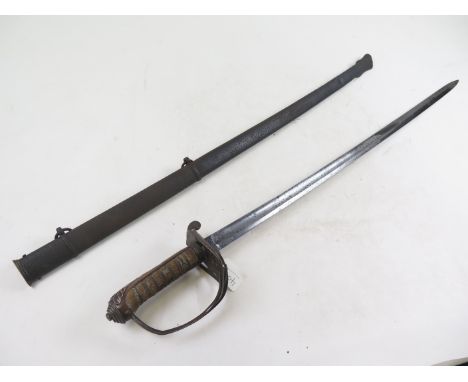 Sword: An Infantry Officers sword Pattern 1845/54 by Henry Wilkinson. Ricasso with Pall Mall address. Fullered blade 33" with