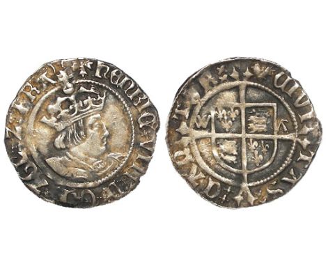 Henry VIII silver halfgroat of Canterbury, WA by reverse shield, Archbishop Warham, mm. Cross Patonce [1526-1532], Spink 2343
