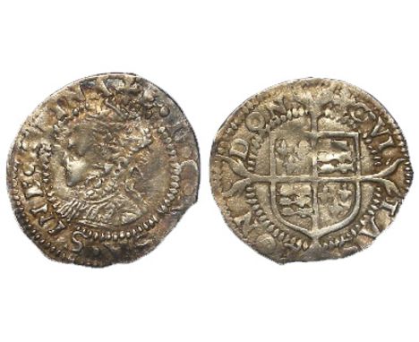 Elizabeth I silver penny, Second Coinage 1560-1561, mm. Cross-Crosslet, Spink 2558, with old ticket, even strike, bold portra
