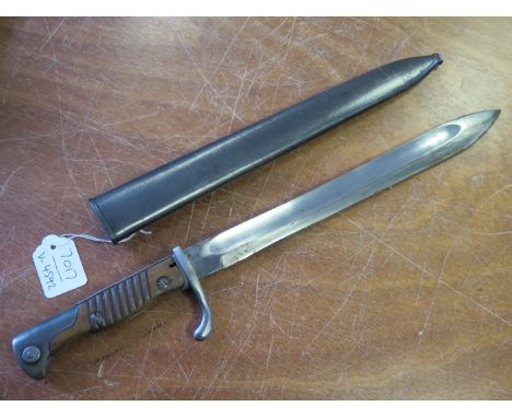 Imperial German Model 98/05 Mauser 'Butcher' Bayonet by Carl Eickhorn of Solingen, Dated 1915. A clean example in its steel s