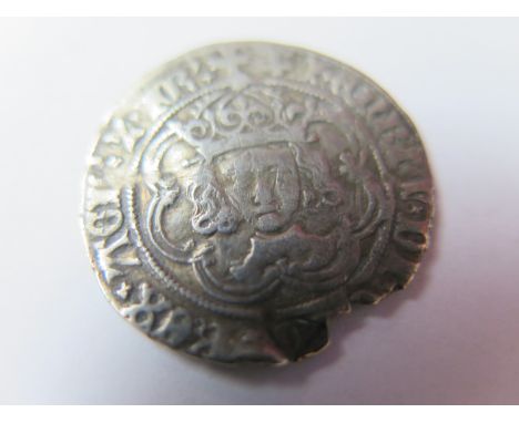 Henry VII silver groat, Facing Bust Issue, mm. Anchor [1499-1502], closed crown, one jewelled one plain arch, Type IIId, Spin