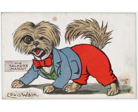 Louis Wain, Tuck Mascots 3552 series 2, The Talkers Mascot   (1)