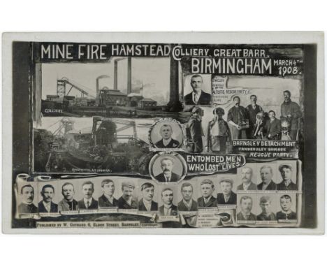 Warner Gothard, Hamstead Colliery, Gt Barr Disaster Mar 1908 R/P   (1)