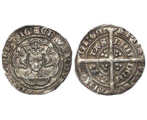 Edward III silver halfgroat, Fourth Coinage 1351-1377, Pre-Treaty Period 1351-1361, London Mint, Series C 1351-1352, Lombardi